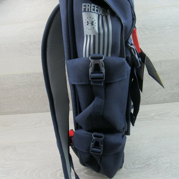 Under Armour Project Rock Navy Regiment Backpack - Picture 7 of 12
